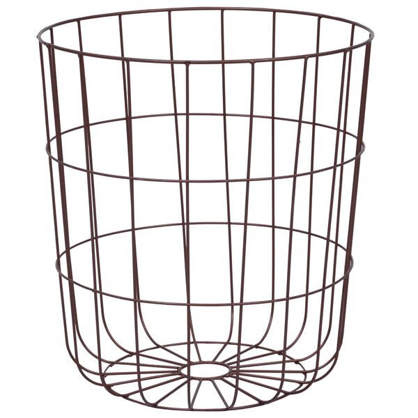 vidaXL Coffee Table Copper Metal Medium Removable Tray Top