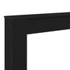 vidaXL Fireplace Surround Black Oak 100x20x100 cm Engineered Wood