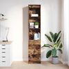 vidaXL Highboard Smoked Oak Engineered Wood Tall Highboard Rectangular
