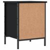 vidaXL Shoe Cabinet Black Engineered wood, powder-coated steel Medium