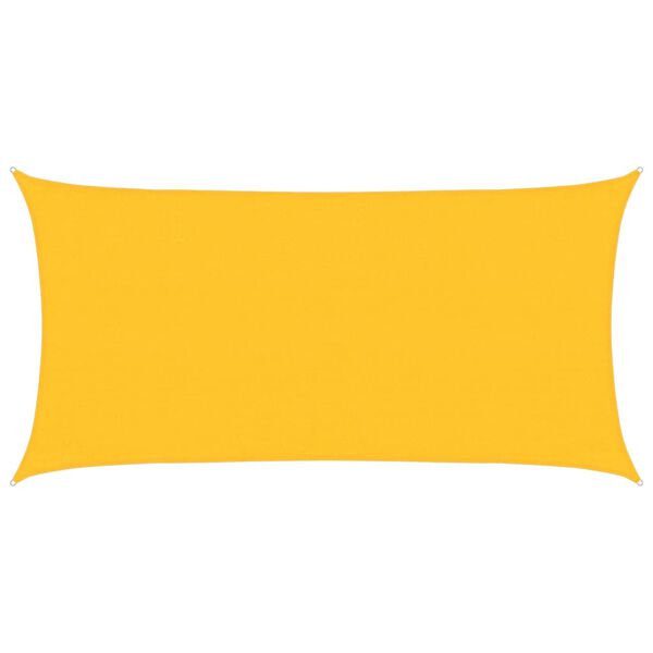vidaXL Sunshade Sail 1.75 oz/ft&sup2; Yellow 9.8x19.7' HDPE