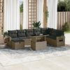 vidaXL Garden Sofa Set Grey, Dark Grey