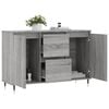 vidaXL Sideboard Gray Sonoma Engineered wood, iron 40.9x13.8x27.6 in