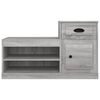 vidaXL Shoe Cabinet Grey Sonoma Engineered Wood Medium Shoe Cabinet