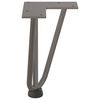 vidaXL Hairpin Table Leg Natural steel Solid powder-coated steel Small