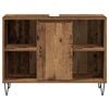 vidaXL Bathroom Cabinet with Shelf Old Wood 31.50 x 12.99 x 23.62 in