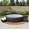 vidaXL Hot Tub Surround Black PE rattan Large Black Hot Tub Surround