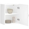 vidaXL Kitchen Wall Cabinet White Engineered wood Medium