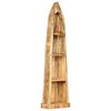 vidaXL Bookshelf Natural Wood Solid Mango Wood Medium Durable