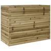 vidaXL Garden Planter Natural Pine Treated Pinewood Large Planters