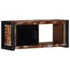 vidaXL TV Cabinet Black and Brown Solid reclaimed wood, iron Medium