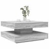 vidaXL Coffee Table Grey sonoma Engineered wood 27.6 x 27.6 x 13.6 in