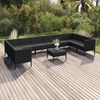 vidaXL Garden Lounge Set Black