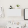 vidaXL Bathroom Wall Cabinet White Engineered Wood Medium Minimalistic