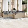 vidaXL Garden Sofa Set Beige, Light grey