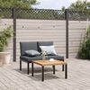 vidaXL Garden Sofa Set Black and anthracite