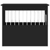 vidaXL Dog Crate Furniture Black Engineered wood and steel
