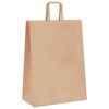 vidaXL Paper Bags 250 pcs with Handles Brown 32x17x44 cm