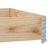 vidaXL Garden Planter Natural Wood Solid Pine Wood Medium Foldable