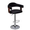 vidaXL Bar Stool Set of 2 Black and Brown