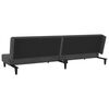 vidaXL Sofa Bed Dark Gray Velvet (100% polyester), wood, plastic 2-Seater