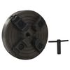 vidaXL 4 Jaw Wood Chuck with M18 Connection Steel Black 5.91x2.48"