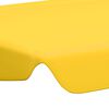 vidaXL Replacement Canopy for Garden Swing Yellow 74"/66.1"x57.1"/43.3"