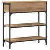 vidaXL Console Table with Drawer artisan oak 72.5 x 25 x 75 cm