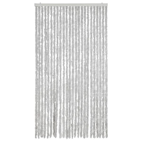 vidaXL Fly Curtain Grey 39.4x78.7" Chenille