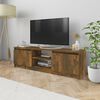 vidaXL TV Cabinet Smoked oak Engineered wood Medium TV Cabinet