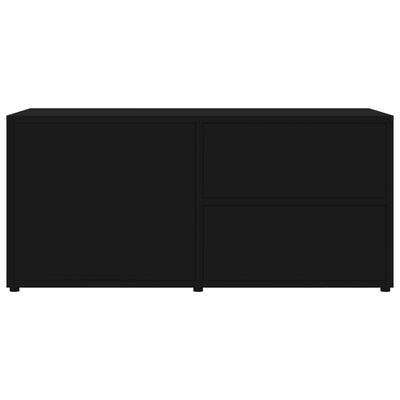 vidaXL TV Cabinet Black 31.5"x13.4"x14.2" Engineered Wood