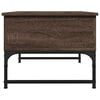vidaXL Coffee Table Brown Oak Engineered wood and metal Small