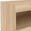 vidaXL Bedside Cabinet Sonoma oak Engineered wood Medium Bedside Cabinet