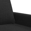 vidaXL 2-seater Sofa Black Fabric (100% polyester), metal, textilene