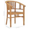 vidaXL 3 Piece Patio Dining Set Solid Teak Wood