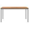 vidaXL Outdoor Tables Natural and grey 59.1" x 35.4" x 29.5