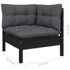 vidaXL Garden Lounge Set Black, Anthracite