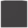 vidaXL Planter Black Cold-rolled Steel Medium Decorative Inlays