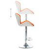 vidaXL Bar Stool Orange 17.32 x 18.90 x 41.54 in Faux Leather
