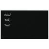 vidaXL Wall-mounted Magnetic Board Black 39.4"x23.6" Tempered Glass