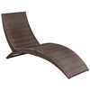 vidaXL Sun Lounger Brown, Cream White
