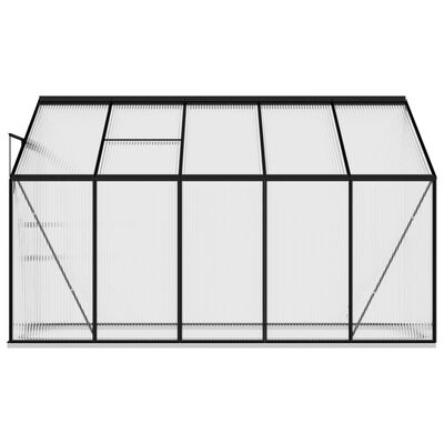 vidaXL Greenhouse Anthracite Aluminum 229.5 ft³
