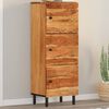 vidaXL Highboard 15.7"x13"x43.3" Solid Wood Acacia