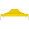 vidaXL Party Tent Roof Yellow 600D oxford fabric with PVC coating