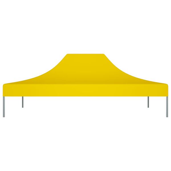 vidaXL Party Tent Roof Yellow 600D oxford fabric with PVC coating
