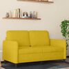 vidaXL 2-seater Sofa Yellow Velvet 2-seater Appealing Design