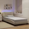 vidaXL Bed Frame Cream