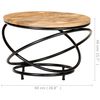 vidaXL Coffee Table Black, Natural Wood