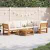 vidaXL Garden Lounge Set Natural wood Solid acacia wood Medium Modular