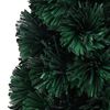 vidaXL Christmas Tree Black and green Fiber optic, plastic 2 ft Lights